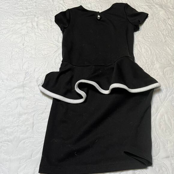 H&M Skeleton Halloween Peplum Dress Size 4-6 - Picture 4 of 6